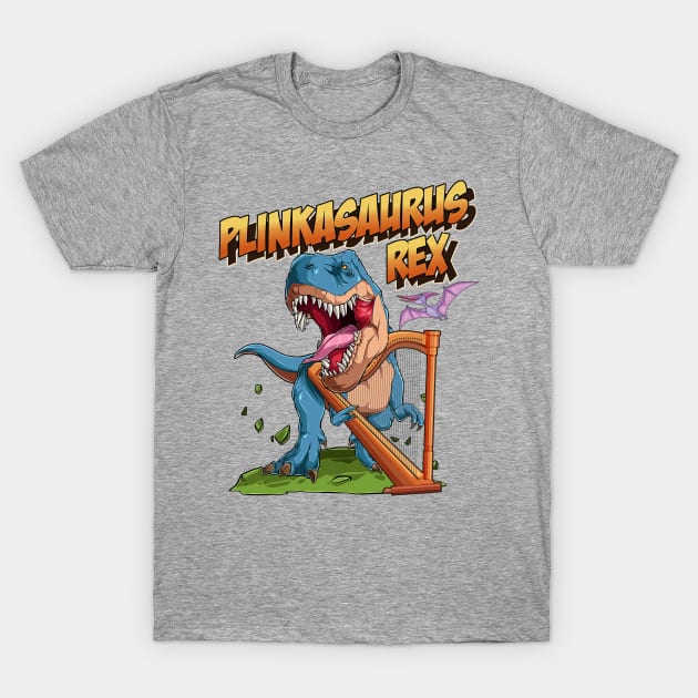 Plinkasaurus Rex T-Shirt by OldTony